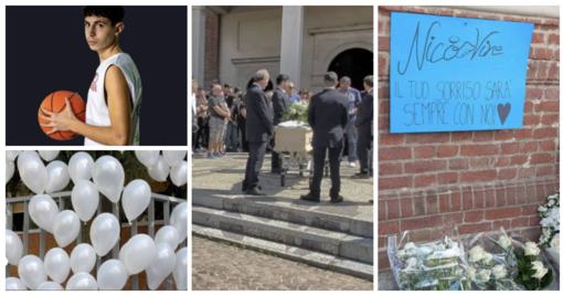 (foto del funerale da ilSaronno.it)