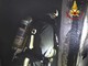 Vigili del fuoco in azione in via Romagna a Gallarate