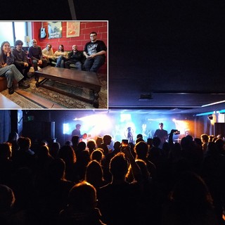 Il Gagarin organizza oltre 200 eventi ogni anno. Nel riquadro, una rappresentanza del consiglio e dei volontari, terzo da sinistra il presidente, Simone Grillo