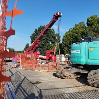 Il cantiere Alfa di via Montale a Gallarate