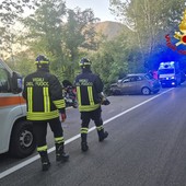 Le immagini dell'incidente stradale sulla statale a Gemonio