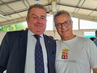 Con l'assessore Alessandro Albani al termine della cerimonia