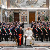 I sindaci dell'Anci ricevuti in Vaticano da Papa Leone XIV