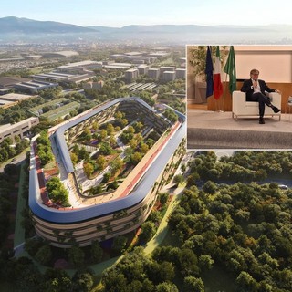 L'ospedale che deve sorgere a Beata Giuliana. Nel riquadro, Paolo Zilli, alla guida di Zaha Hadid Architects