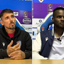 Leandro Greco e King Udoh dopo la partita con il Trento