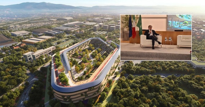 L'ospedale che deve sorgere a Beata Giuliana. Nel riquadro, Paolo Zilli, alla guida di Zaha Hadid Architects L'ospedale che deve sorgere a Beata Giuliana. Nel riquadro, Paolo Zilli, alla guida di Zaha Hadid Architects