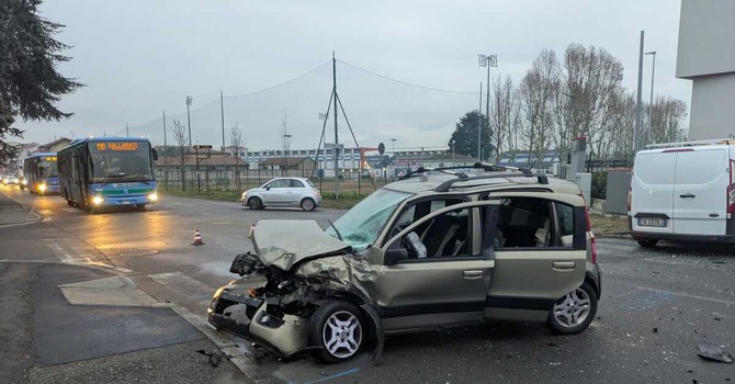 L'incidente di via XX Settembre a Busto