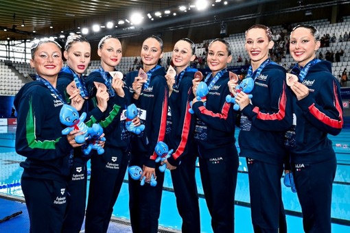 La Nazionale italiana di nuoto artistico (foto di Andrea Masini e Andrea Staccioli / DBM) La Nazionale italiana di nuoto artistico (foto di Andrea Masini e Andrea Staccioli / DBM)