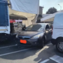 L'auto &quot;impazzita&quot; al mercato settimanale di intra (foto da Vconews.it)