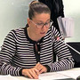 La consigliera regionale di Fratelli d'Italia Romana Dell'Erba durante la presentazione in Commissione