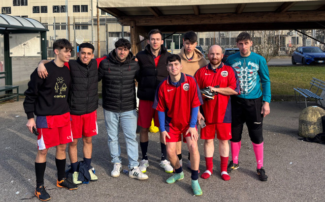 La foto della rappresentativa OSGB Oggiona, che ha già giocato nella partita inaugurale del 7 febbraio