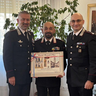 Mornago, il luogotenente Perini si congeda: il grazie del comandante provinciale De Vico
