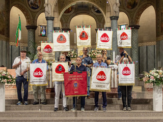 I festeggiamenti per i 40 anni del Gruppo Comunale Aido di Solbiate (foto Aldo Moroni)