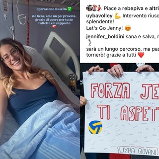 Uyba, operazione riuscita per la capitana Jennifer Boldini: «Passo dopo passo tornerò»