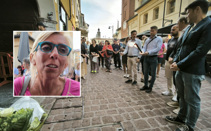 La fiaccolata e Laura Puricelli, cugina di Davide