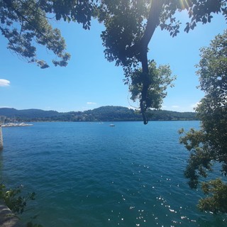 Uno scorcio del Lago Maggiore da Laveno