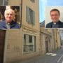 La libreria della Basilica, a pochi passi da San Giovanni. Nei riquadri, monsignor Severino Pagani e don Stefano Guidi (foto dal sito della Chiesa di Milano)