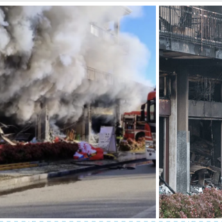 Laveno, dopo l'incendio di ieri si contano i danni