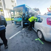 Frontale tra un’auto e un pullman a Lissone: 25enne elitrasportata al Circolo in codice rosso