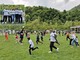 Un momento di gioco nel centro di Juventus One, nel riquadro la delegazione LookAut - Awareness is not enough