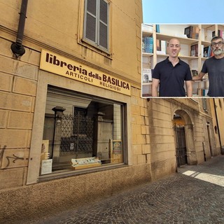 La “Libreria della Basilica” riparte, tra gli scaffali ci sono due don Chisciotte: Francesco e Federico
