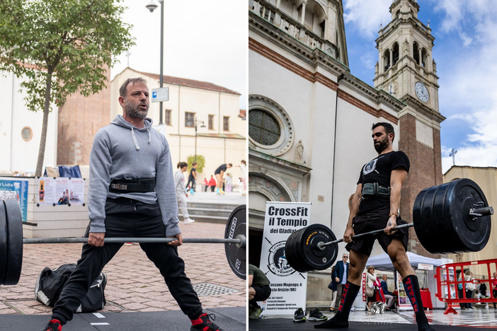Giuseppe Lischetti, a sinistra, e coach Luigi Raffaele