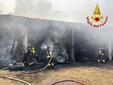 L'incendio di un capanno agricolo in zona Biviglione a Luino