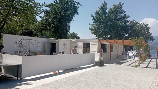 Ultimi ritocchi prima del debutto dell'attesissimo ristorante di Javier Zanetti a Laveno