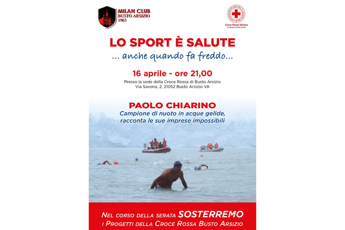 Il Milan Club Busto Arsizio incontra Paolo Chiarino: sport estremo e solidarietà alla Croce Rossa