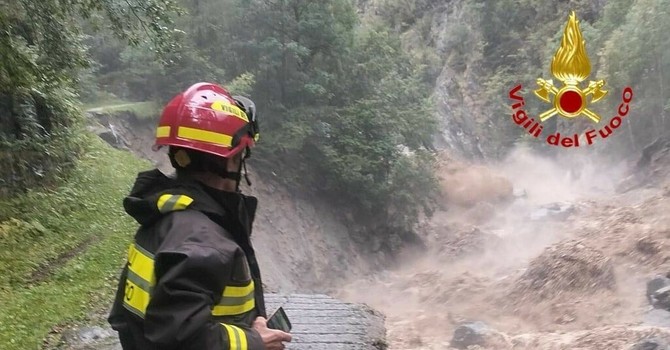 Sono 67 gli interventi dei vigili del fuoco in provincia di Varese per il maltempo del 20 e 21 agosto