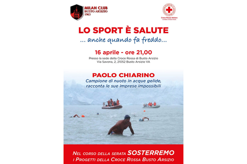 Il Milan Club Busto Arsizio incontra Paolo Chiarino: sport estremo e solidarietà alla Croce Rossa