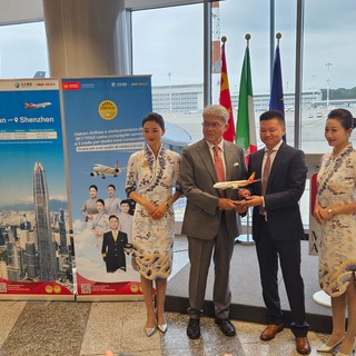 A Malpensa inaugurato il nuovo volo diretto per Shenzhen di Hainan Airlines