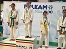 Matilde Montani sul primo gradino del podio. Sotto, le premiazioni di Sagunti e Gallazzi