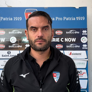 VIDEO. Mister Colombo dopo Pro Patria-Fiorenzuola: «Dispiace non aver dato una gioia ai tifosi perché ci sono sempre vicini»