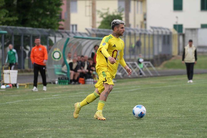 Mario Chessa, autore del gol partita - Foto Mauro Lucchi Mario Chessa, autore del gol partita - Foto Mauro Lucchi
