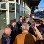Il sottosegretario Molteni ha incontrato i giornalisti davanti allo scalo ferroviario