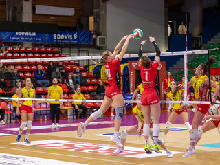 Primo sorriso per la Futura nella Pool promozione di A2 - credit Futura Volley/Andrea Mondini