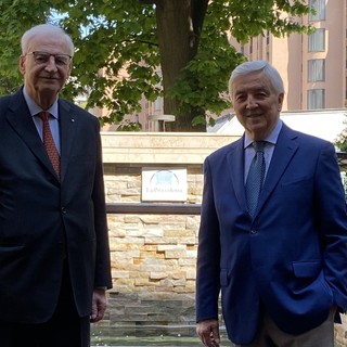Gigi Chierichetti a destra, Romeo Mazzucchelli a sinistra