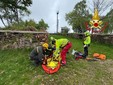 Le operazioni di soccorso a Marchirolo per l'escursionista caduta