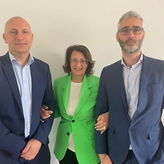 Da sinistra: Alessandro Reginato, Laura Mira Bonomi e Stefano Migliorini