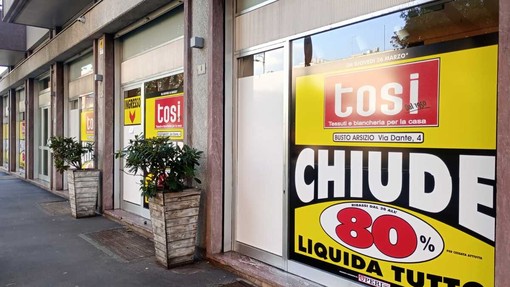 Addio al negozio di tessuti Tosi 1950, chiuderà i battenti Addio al negozio di tessuti Tosi 1950, chiuderà i battenti