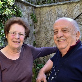 Nanni Svampa con la moglie Dina
