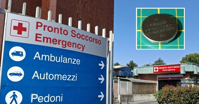Ingerisce una pila al litio, corsa contro il tempo per un bambino di Busto Ingerisce una pila al litio, corsa contro il tempo per un bambino di Busto