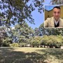 Il parco di viale Rimembranze, nel riquadro il consigliere Marra