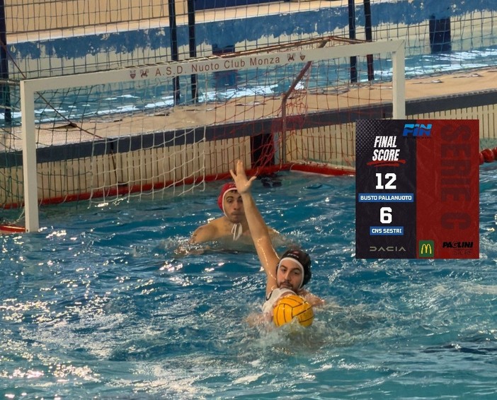 Busto Pallanuoto, prestazione convincente contro Sestri: 12-6