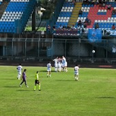 L'esultanza per l'1-0 di Nanni