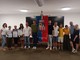 Foto di gruppo alla presentazione del palio 2025