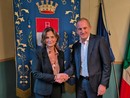 Il rettore dell'Università dell'Insubria Maria Pierro e il sindaco di Busto Arsizio Emanuele Antonelli