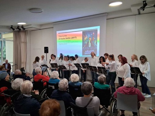 Il coro di Borsound 1919 in azione