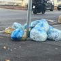 Rifiuti rimasti in strada nonostante la comunicazione di Agesp